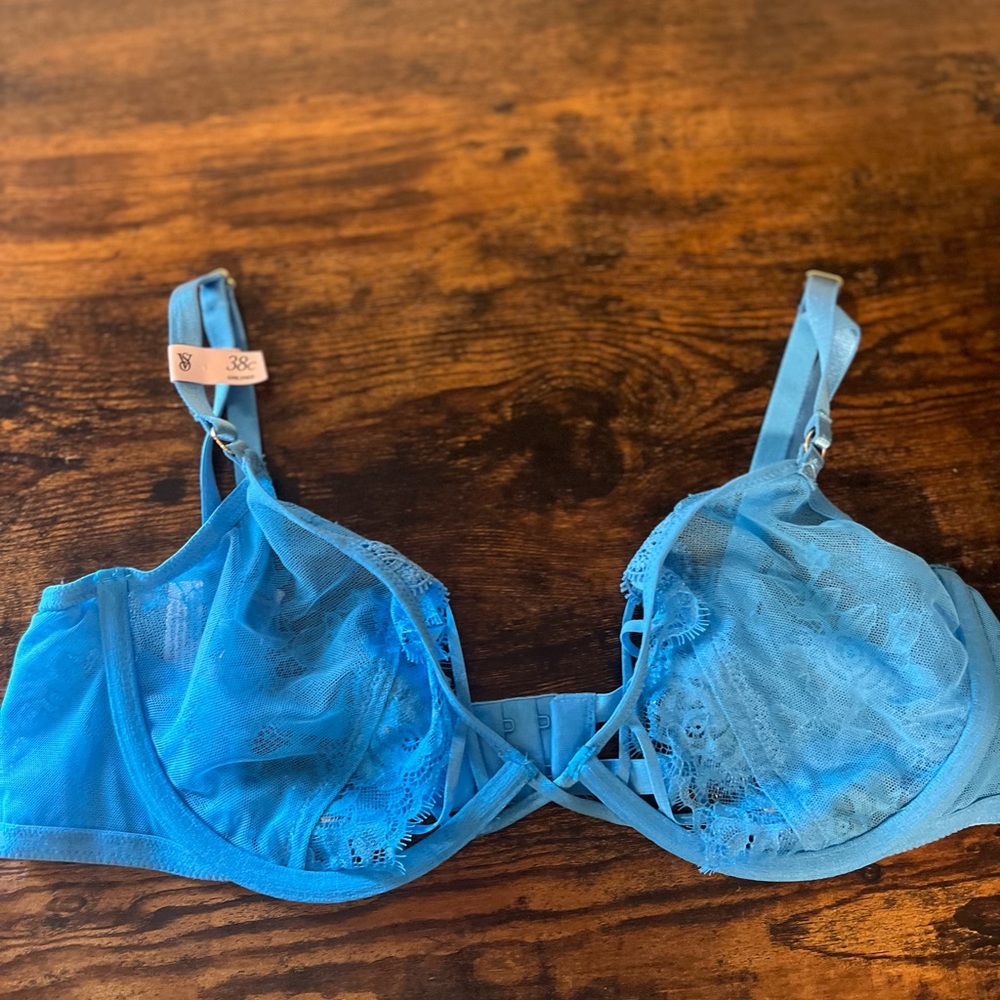Victoria's Secret Lace Bra in Light Blue